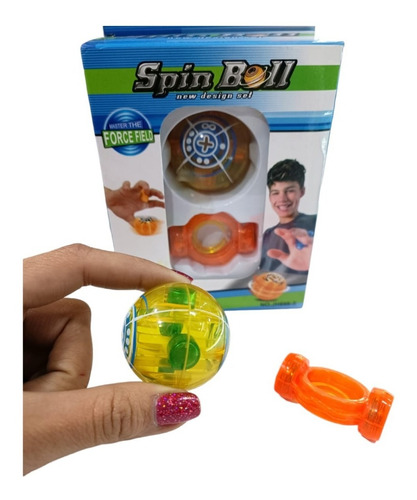 Spin Ball Fidget Trompo Magnetico Anillo Esfera Gira Juguete