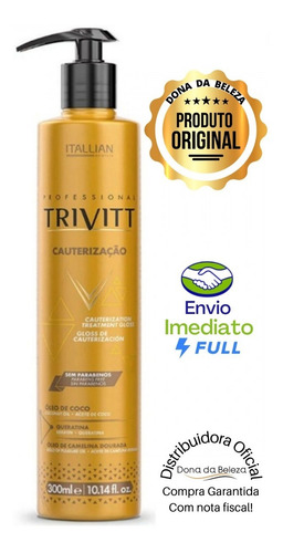 Imagem 1 de 2 de Itallian Trivitt 13 Cauterização Gloss Hidra Cauter - 300ml