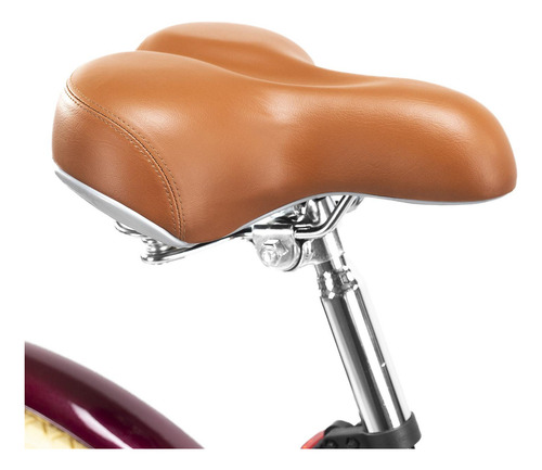 Bicicleta Para Mujer Urbana Rodada 24 Turbo Zinnia Retro Color Rojo Tamaño del cuadro 40 cm