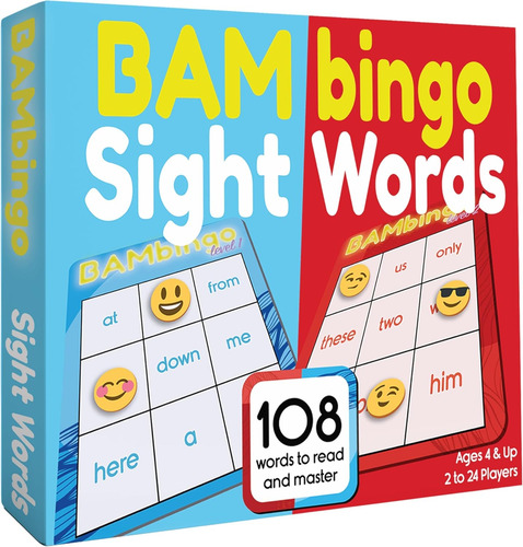 Juego De Bingo De Palabras Para Kindergarten Y 1er Grado