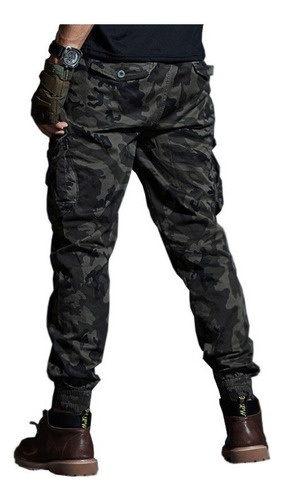 Pantalones Caqui Para Hombre Joggers Tácticos Militares Para