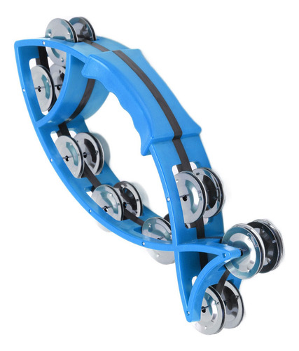 Pandereta Smooth Hand Con Forma De Pez, Doble Hilera, Musica