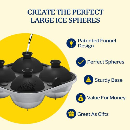 Molde De Hielo Samuelworld De Forma Esférica Grande Con Tapa