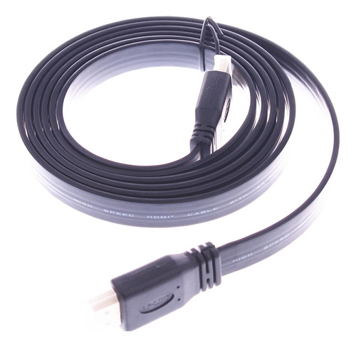 Cable Hdmi V1.4 Plano Smakn De 2 M Speed + Ethernet Oro 3d H