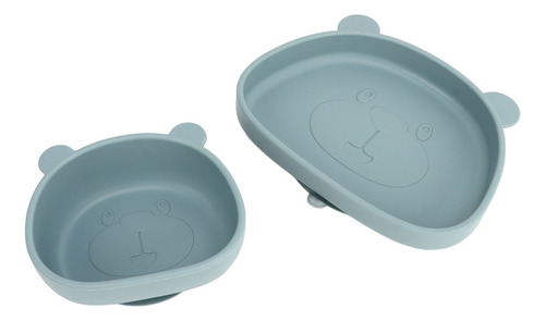 Plato De Alimentación Para Bebés Con Ventosa En Forma De Pan