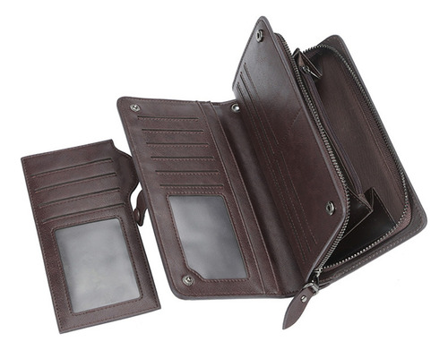 Billetera Baellerry Retro Gran Capacidad Cremallera 26 Compa