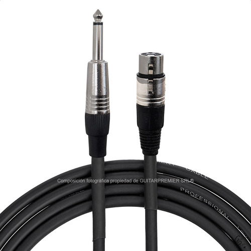 Imagen 8 de 8 de Cable Audio Para Microfono Plug 6.5 A Canon Xlr Hembra 10m