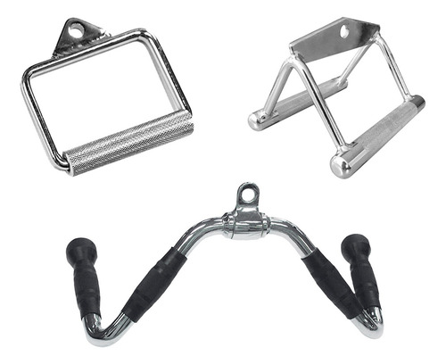Set Manerales Agarres Accesorios Para Polea Gym 3 Pz Tayga