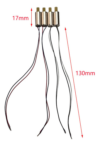 Motor E58 Sin Terminales, Accesorios Para Drones 4 Piezas