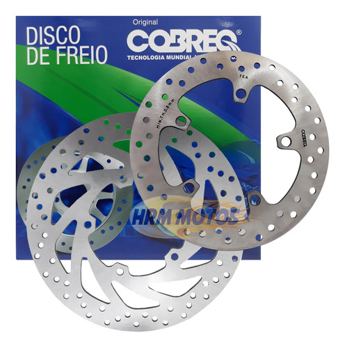 Kit Disco Freio Cobreq Diant E Traseiro Fazer 250 Até 2017