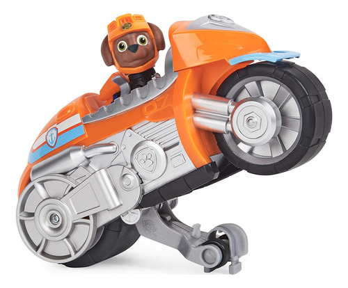 Zumas Deluxe Pull Back Moto Pups De La Patrulla Canina Color Naranja