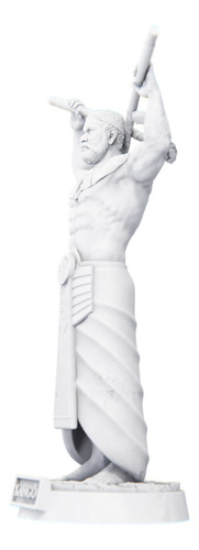 Estátua Xangô Imagem Umbanda Candomblé Orixá Cor Cor Mármore