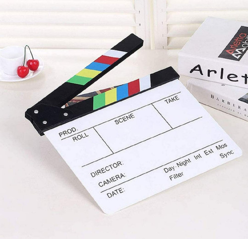 Tablero Película Claqueta Cine Director Escena Acción Corte