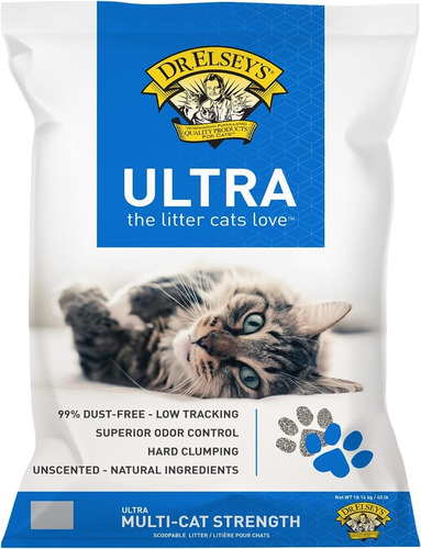 Arena Para Gatos Precious Cat Ultra De Elsey's  18.14 Kg