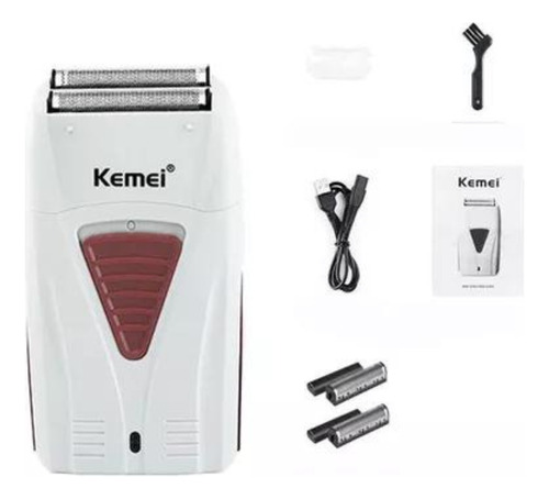 Combo Kemei Acabamento 9163 Shaver 3382 E Trimmer Nasal Cor Prateado 110v/220v