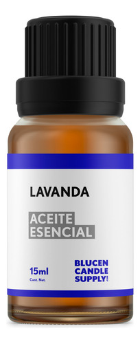 Aceite Esencial Lavanda Puro 15ml Difusores Velas Masajes