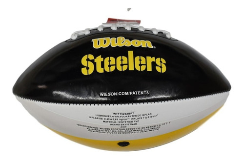 Balon Wilson De Americano Acereros De Pittsburgh Embossed