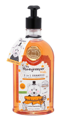 2 Pzs Honey Keeper Shampoo 3 En 1 Miel Manzanilla 414ml