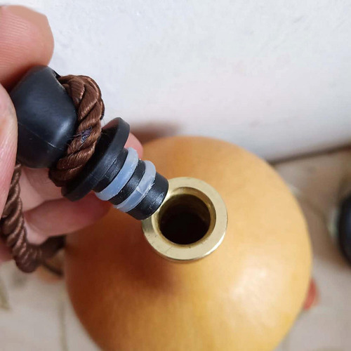 Cadera Con Base Con Borla Cuerda Calabaza Botella Bebida