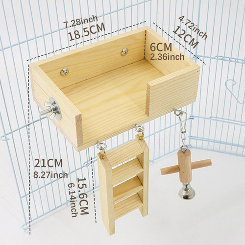 Perchas De Madera Para Pájaros, Para Ejercicio,