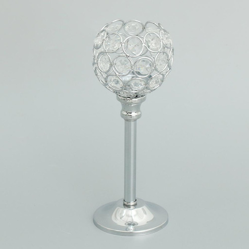 2xsilver 21.5cm Mosaico Cristal Candelero Soporte De