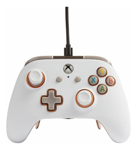 Control Alambrico Fusion Pro Power A Xbox Blanco (d3 Gamers)