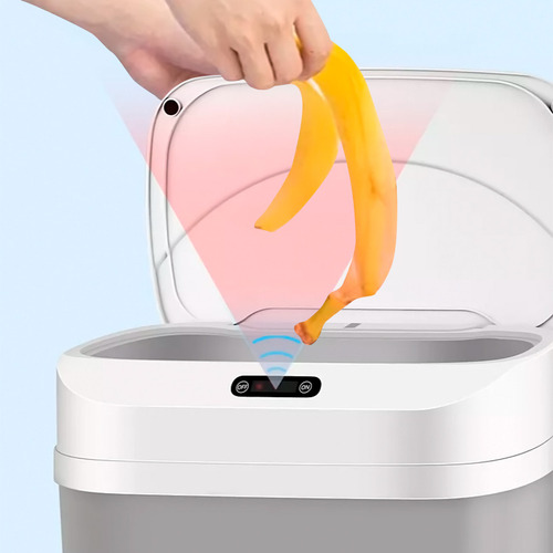 Papelera Con Apertura Automática Sensor, Batería Recargable