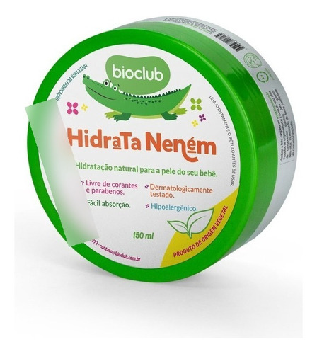 Creme Hidratante Hipoalergenico Vegano Corporal Bebê Bioclub