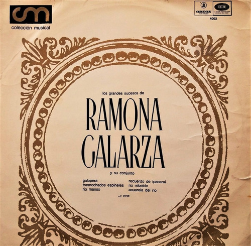 Ramona Galarza - Los Grande Sucesos Vg++ Lp