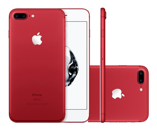 Usado - iPhone 7 Plus 128gb Red (product) Capa E Película