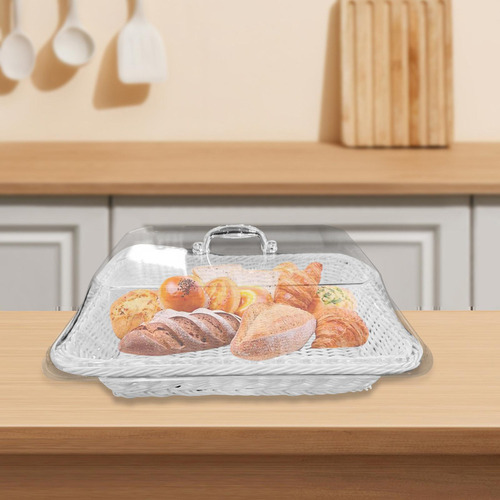 Cesta De Pan, , Cesta Rústica De Ratán De 40cmx30cmx15cm