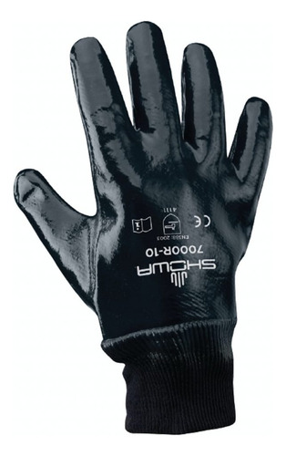 Guantes Recubiertos De Nitrilo Rugoso Showa 7000r