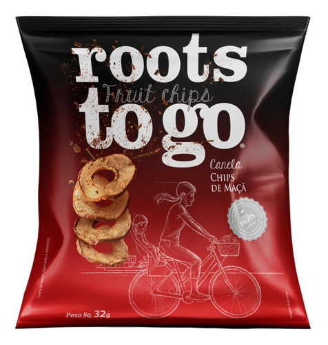 Roots To Go Chips De Maça Com Canela 32g