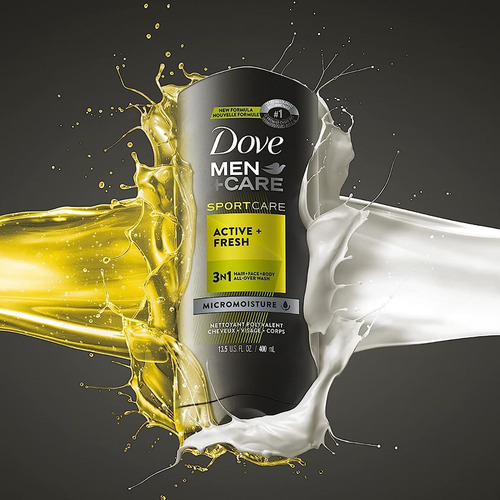 Dove Men+care Jabon Líquido Corporal Active Fresh 400ml