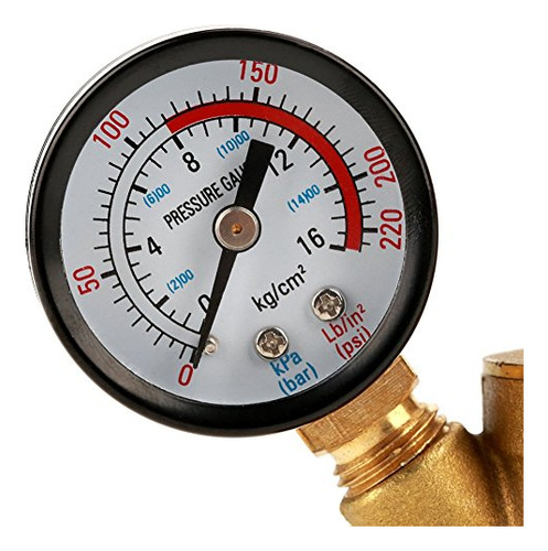 Reductor Regulador De Presión De Agua Ajustable De Latón Dn1