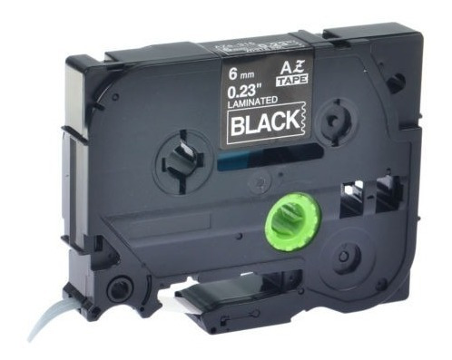 Imagen 1 de 5 de 20pk Tz315 Tze315 Blanco En Etiqueta Negra Cinta Para Brothe