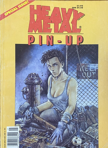 Heavy Metal, Comic Fantasía Usa, Pin-up 1994 En Inglés, Hm5