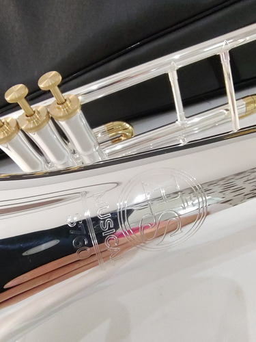 Trombone Hs Musical S760 Sib - Prateado C/ Laqueado - Novo