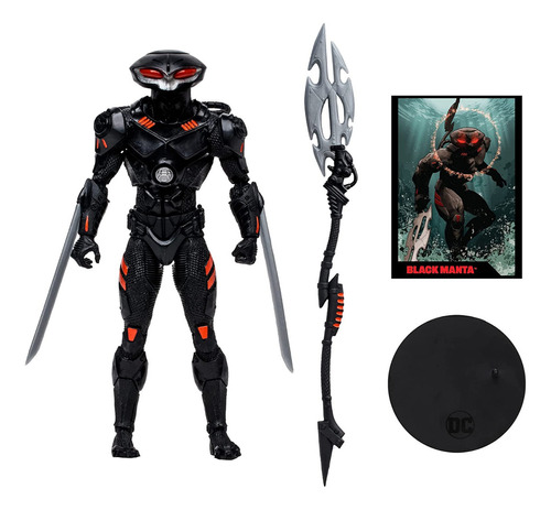 Figura Black Manta Aquaman Comic Justice League Dc Mcfarlane