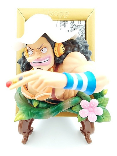 Figura Usopp Retrato 3d One Piece Anime De Colección