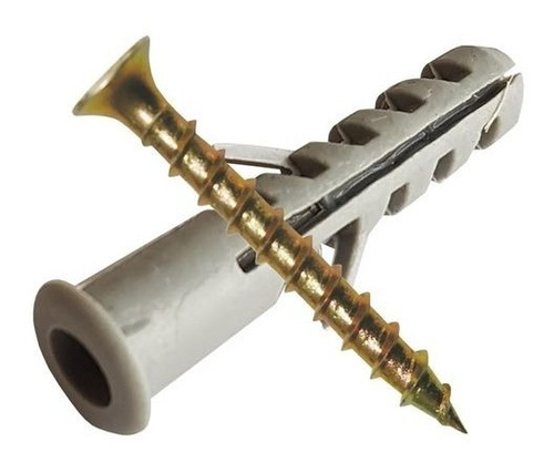Tarugo N° 8 Con Tope + Tornillo Fix X 100 Unidades