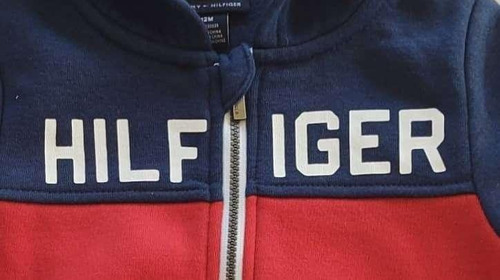 Conjunto Inverno Tommy Hilfiger Original Moletom Infantil Vermelho, Azul, Cinza 12m
