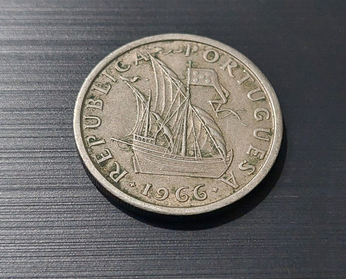 Moneda 5 Escudos 1966 Portugal Nickel 