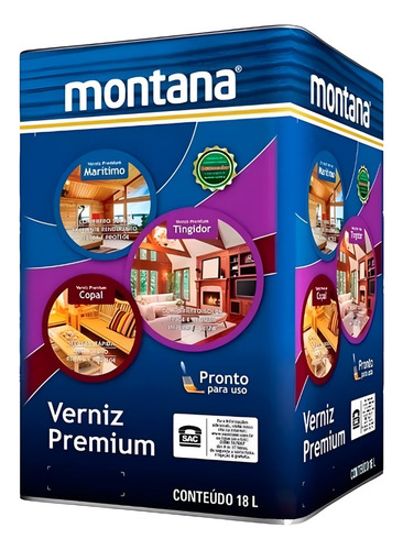 Tingidor Acetinado 18 Litros Montana Cor Imbuia
