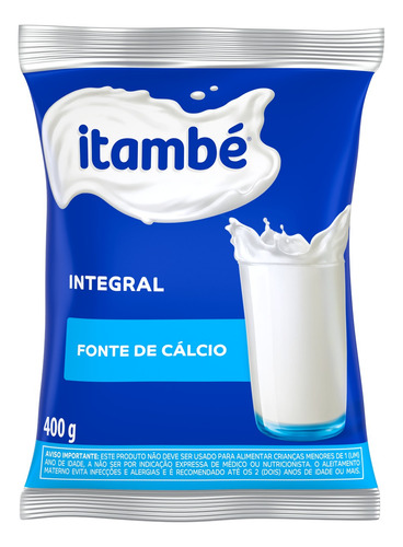Kit C/9 Leite Em Pó Itambé 400g Embalagem Azul