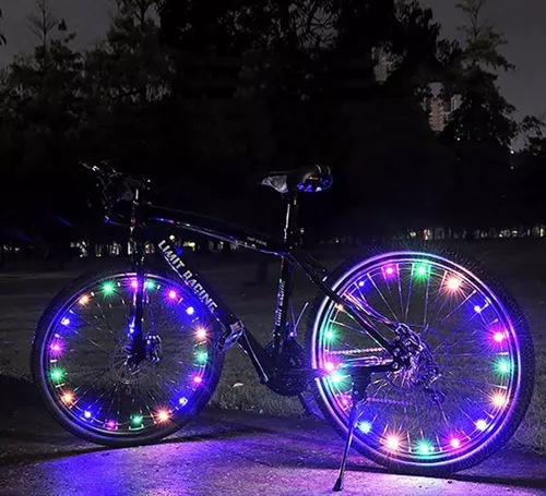 Luces Led Para Rayos De Bicicleta O Scooter Recargables