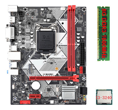 Placa Base De Escritorio B75-h +cpu I3-3240 +1 X8g Ddr3 160