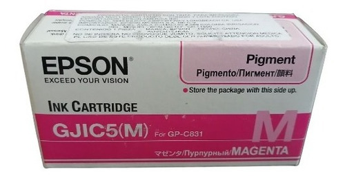 Cartucho De Tinta Epson Gjic5(m) Magenta Original Para C831