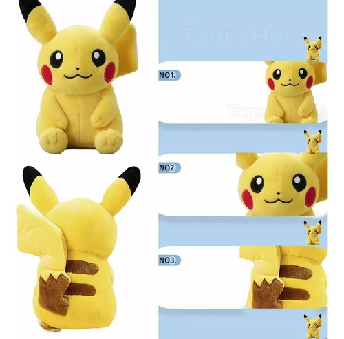 Peluche Pikachu Pokemon 25cm Excelente Calidad Pikachu