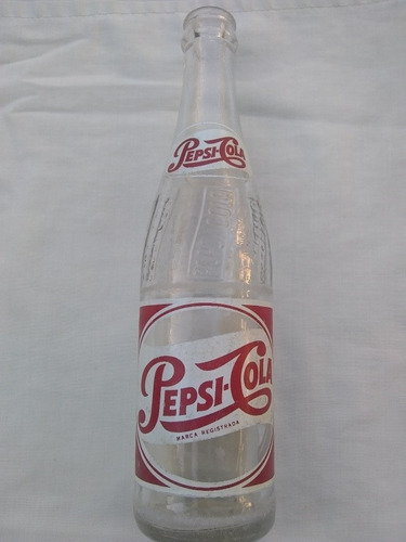 Botella Antigua Vintage Pepsi Cola Años 60 De Colección